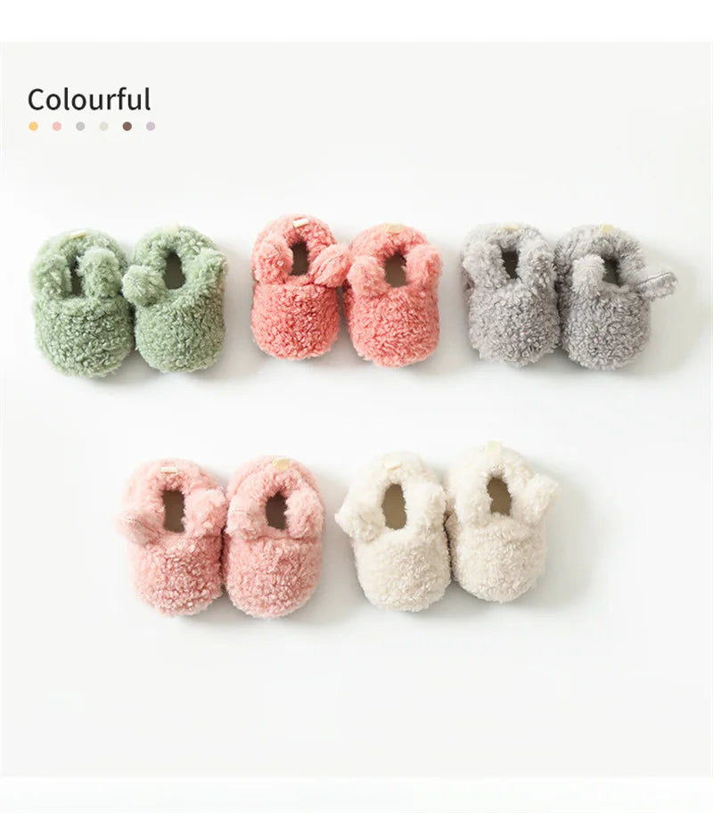 Baby Socks Winter Newborn Boy Girl Shoes Kids Soft Toddler First Walkers Child Anti-slip Warm Thicken Newborn Infant Crib Shoes